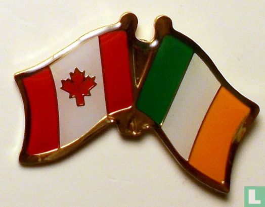 Canada Ireland friendship Flags Lapel Pins
