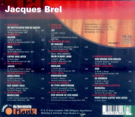 Jacques Brel - Liedjes van de bovenste plank - Image 2