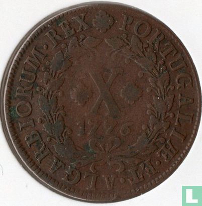 Portugal 10 réis 1776 - Image 1