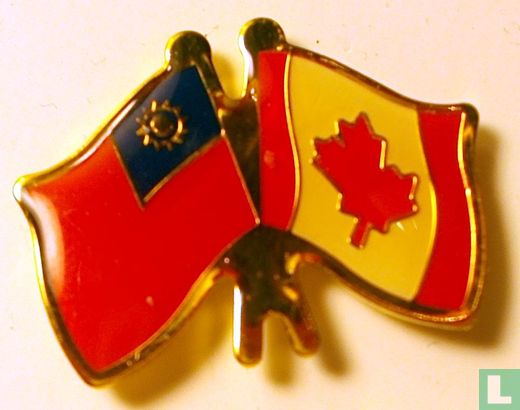 Canada China Friendship Flags