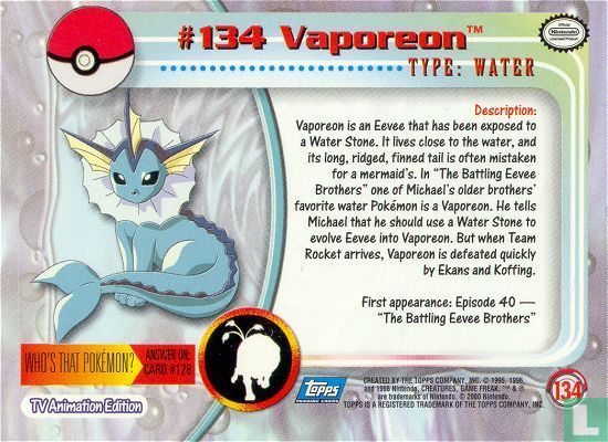 #134 Vaporeon - Image 2