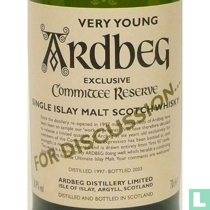 Ardbeg Very Young Committee Reserve - Image 3