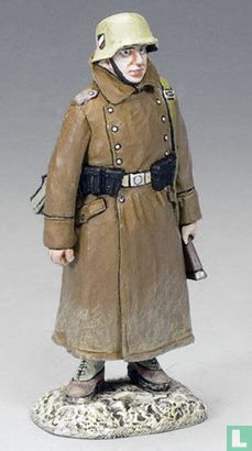 Soldier with Grey Coat Standing