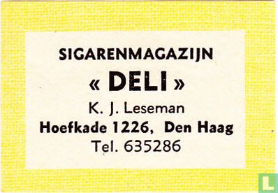 Sigarenmagazijn "Deli" - K.J. Leseman