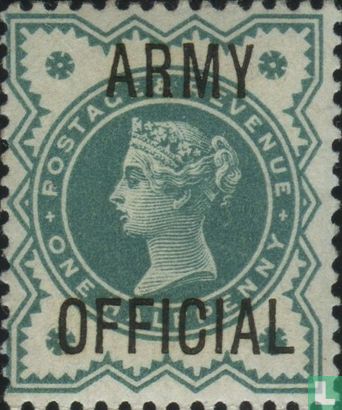 Koningin Victoria opdruk Army Official.