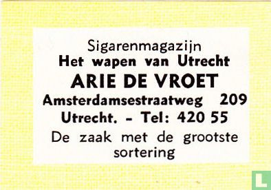 Sigarenmagazijn Het Wapen van Utrecht - Arie de Vroet