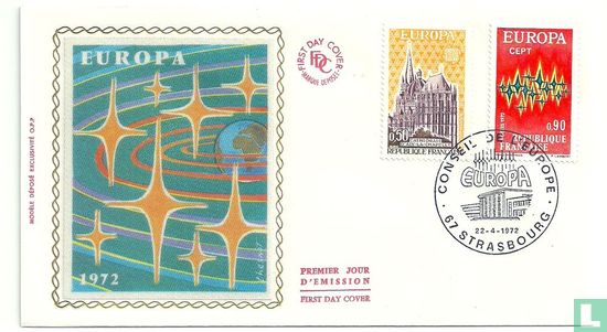Europa – Aurore polaire et cathédrale d'Aix-la-Chapelle