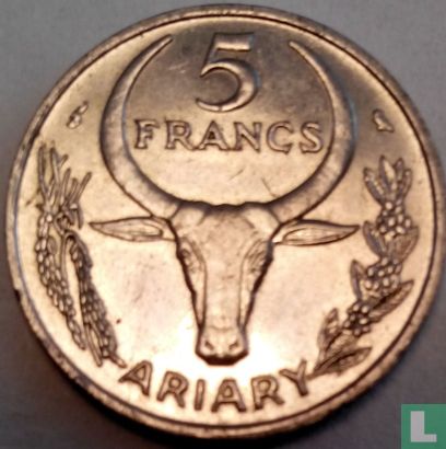 Madagaskar 5 francs 1966 - Afbeelding 2