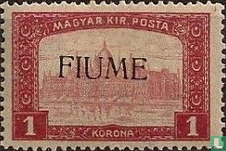 Parliament building with overprint