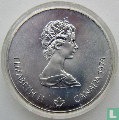 Kanada 5 Dollar 1974 "XXI Olympics in Montreal - Athlete with torch" - Bild 1