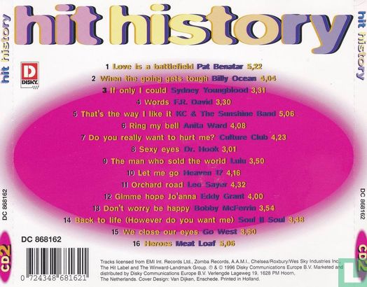 Hit History CD2 - Afbeelding 2