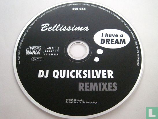 I Have a Dream / Bellissima - Remixes - Afbeelding 3