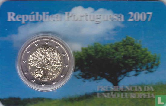 Portugal 2 euro 2007 (coincard) "Portuguese Presidency of the European Union Council" - Afbeelding 1