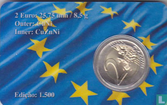 Portugal 2 euro 2007 (coincard) "Portuguese Presidency of the European Union Council" - Afbeelding 2