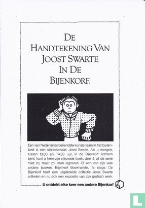 De Handtekening van Joost Swarte in de Bijenkorf