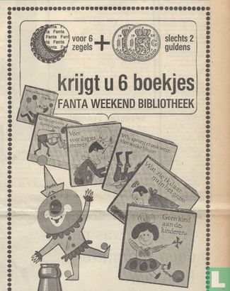 Voor 6 zegels + slechts 2 guldens krijgt u 6 boekjes Fanta Weekend Bibliotheek - Image 1
