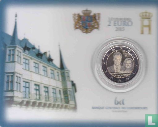 Luxembourg 2 euro 2015 (coincard) "15th anniversary Accession to the throne of Grand Duke Henri" - Image 1