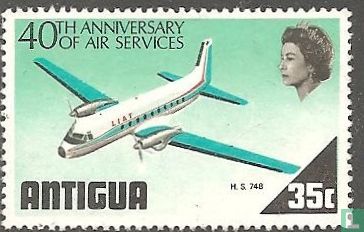 40 ans de service postal par avion