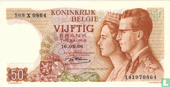 Belgique 50 Francs - Image 1