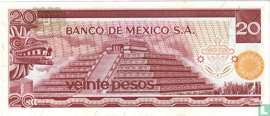 Mexico 20 Pesos  - Afbeelding 2