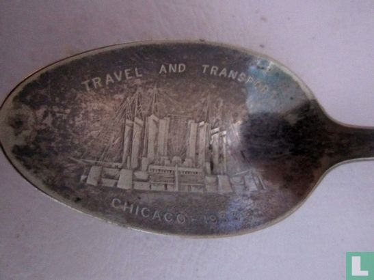 USA Chicago Hall of Science Souvenir Spoon - Image 1