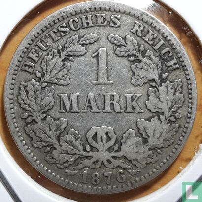 German Empire 1 mark 1876 (J) - Image 1
