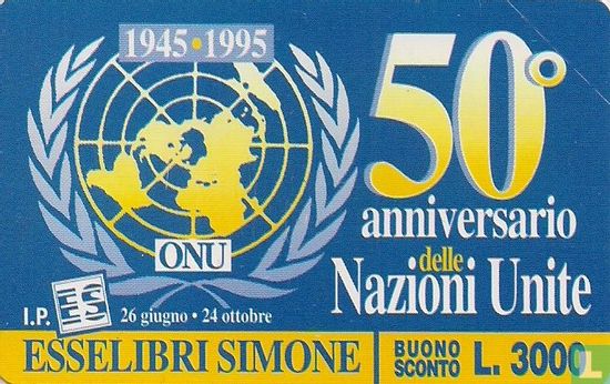 Ed. Simone - 50° Anniversario ONU - Afbeelding 1