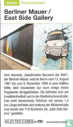 Berlin Friedrichshain - Berliner Mauer / East Side Gallery  - Bild 1