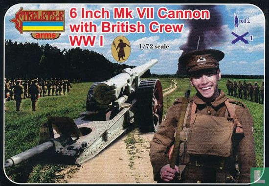 6-Inch Mk VII Cannon with British Crew - Afbeelding 1