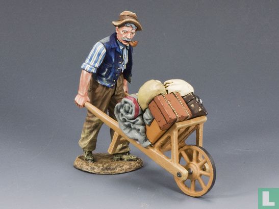 Old Man & Wheel Barrow