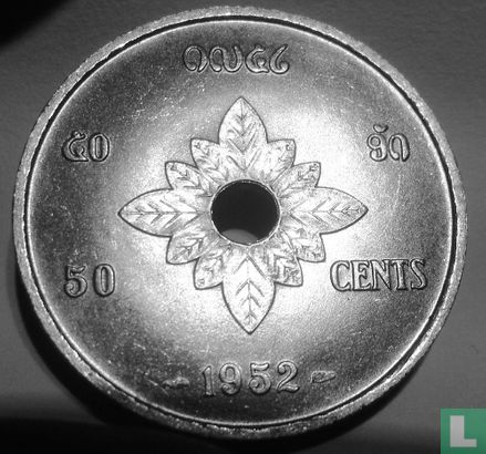 Laos 50 cents 1952  - Image 1