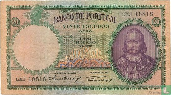 20 Escudos S. António - 1949 - Bild 1