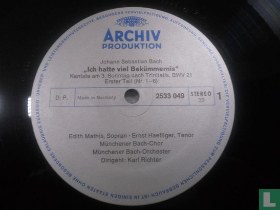 Johann Sebastian Bach >>Ich Hatte Viel Bekümmernis &lt;&lt; - Image 3