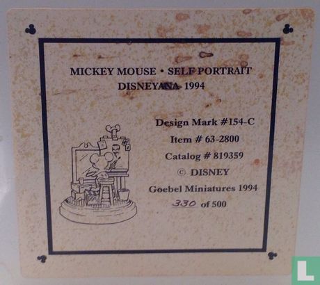 Disneyana Convention 1994 Mickey Mouse Self Portrait - Bild 3