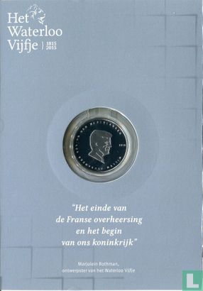 Pays-Bas 5 euro 2015 (BE - non coloré - folder) "200 years Battle of Waterloo" - Image 1