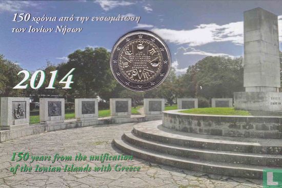 Greece 2 euro 2014 (folder) "150th anniversary Union of the Ionian Islands with Greece" - Image 1