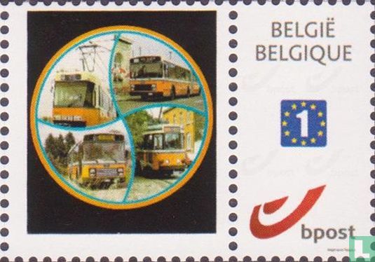 Straßenbahn und Bus in Charleroi