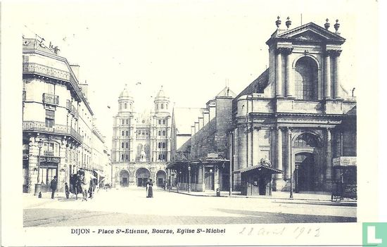 Place St-Etienne, bourse, eglise st michel