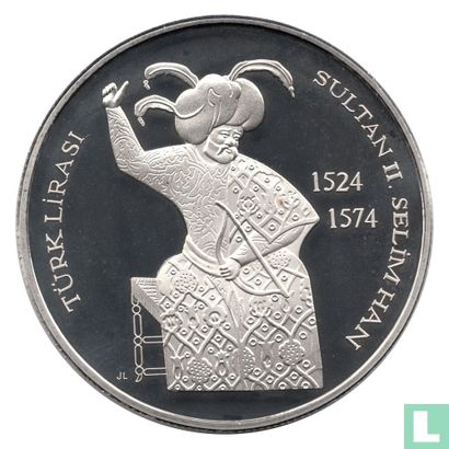 Northern Cyprus Turkish Lira 2015 (Nickel Plated Brass - Frosted Prooflike - Replica) - Afbeelding 1