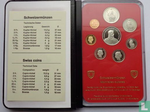 Switzerland mint set 1981 (PROOF) - Image 1
