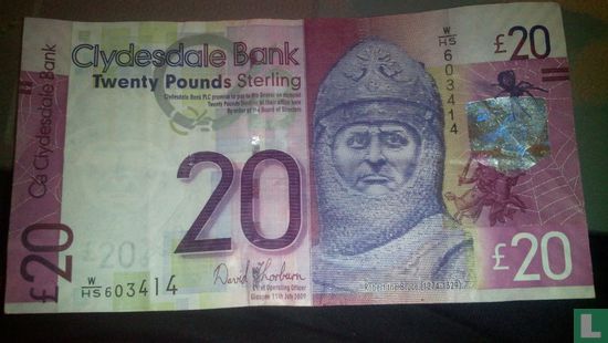 Schottland 20 Pfund Sterling 2009 - Bild 1