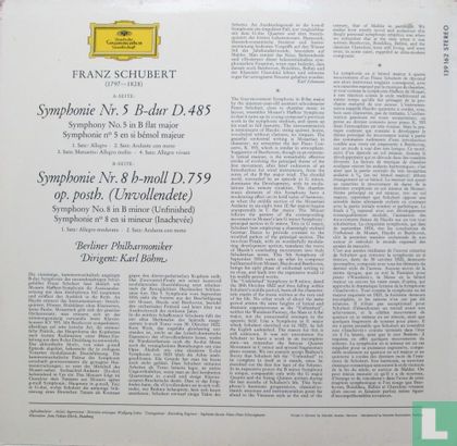 Franz Schubert: Symphonien Nr. 5 & Nr. 8 (Unvollendete - Inachevée - Unfinished) - Image 2