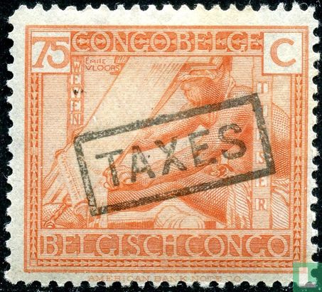 "TAXES" Strafpostzegels van de uitgifte van 1923 - Type "Vloors"