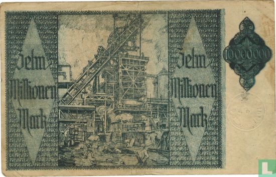 Hamborn am Rhein, Août Thyssen 10 Million Mark en 1923 - Image 2