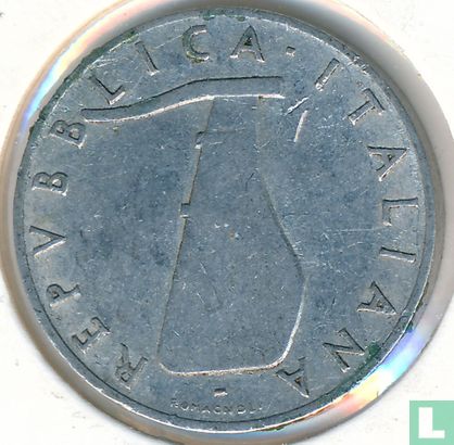 Italië 5 lire 1954 (type 1) - Afbeelding 2