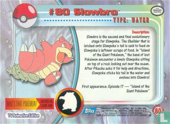 #80 Slowbro - Afbeelding 2