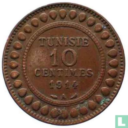 Tunisia 10 centimes 1914 (AH1332) - Image 1