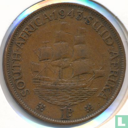 Afrique du Sud 1 penny 1943 - Image 1