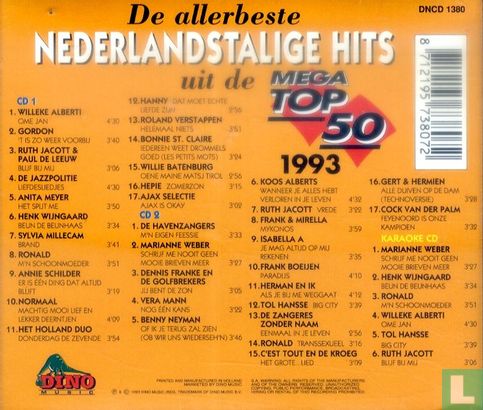 De allerbeste Nederlandstalige hits uit de Mega Top 50 1993 - Bild 2