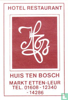Hotel Restaurant Huis Ten Bosch